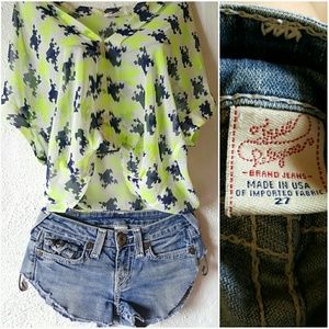 True religion shorts